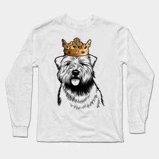 Glen of Imaal Terrier Dog King Queen Wearing Crown Long Sleeve T-Shirt